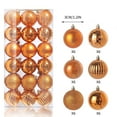 thumbnail image 6 of Christmas Ornaments 72ct Christmas Ball Ornaments Shatterproof Xmas Tree Hanging Balls Decorations Perfect for Halloween Decorations Holiday Wedding Christmas Decor(1.18", Gold), 6 of 9