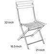 thumbnail image 2 of Benzara Industrial Styled Metal Folding Chair, 2 of 5