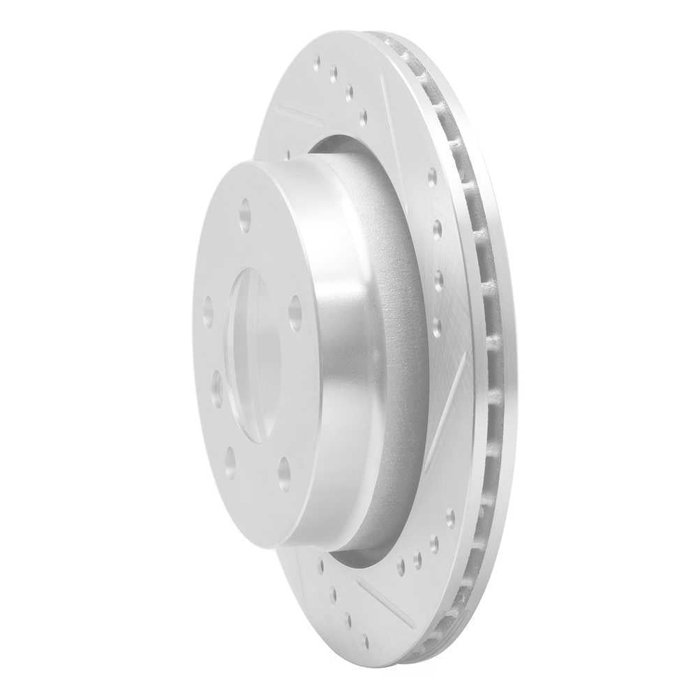 Dynamic Friction Company 631-31042R DFC Brake Rotor - Drilled And Slotted - Silver