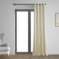 thumbnail image 4 of Natural Light Beige Thermal Cross Linen Weave Blackout Grommet Curtain (1 Panel), Natural Light Beige, 50W X 108L, 4 of 8
