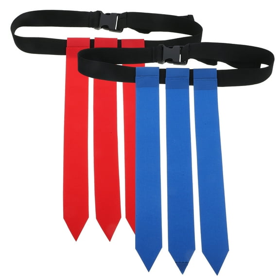 OUNONA Teens Football Flag Belt Reusable Nylon PVC for Training 2Pcs