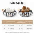 thumbnail image 4 of Camas grandes para gatos de interior, camas tipo donut para perros pequeños, cama redonda de felpa para cachorros y gatitos, base antideslizante, gris, 4 of 7