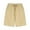Khaki, variant on Lolmot Plus Size Shorts for Women Drawstring Elastic Waist Shorts Solid Wide Leg Pants Summer Casual Loose Lightweight Cotton Linen Shorts with Pockets