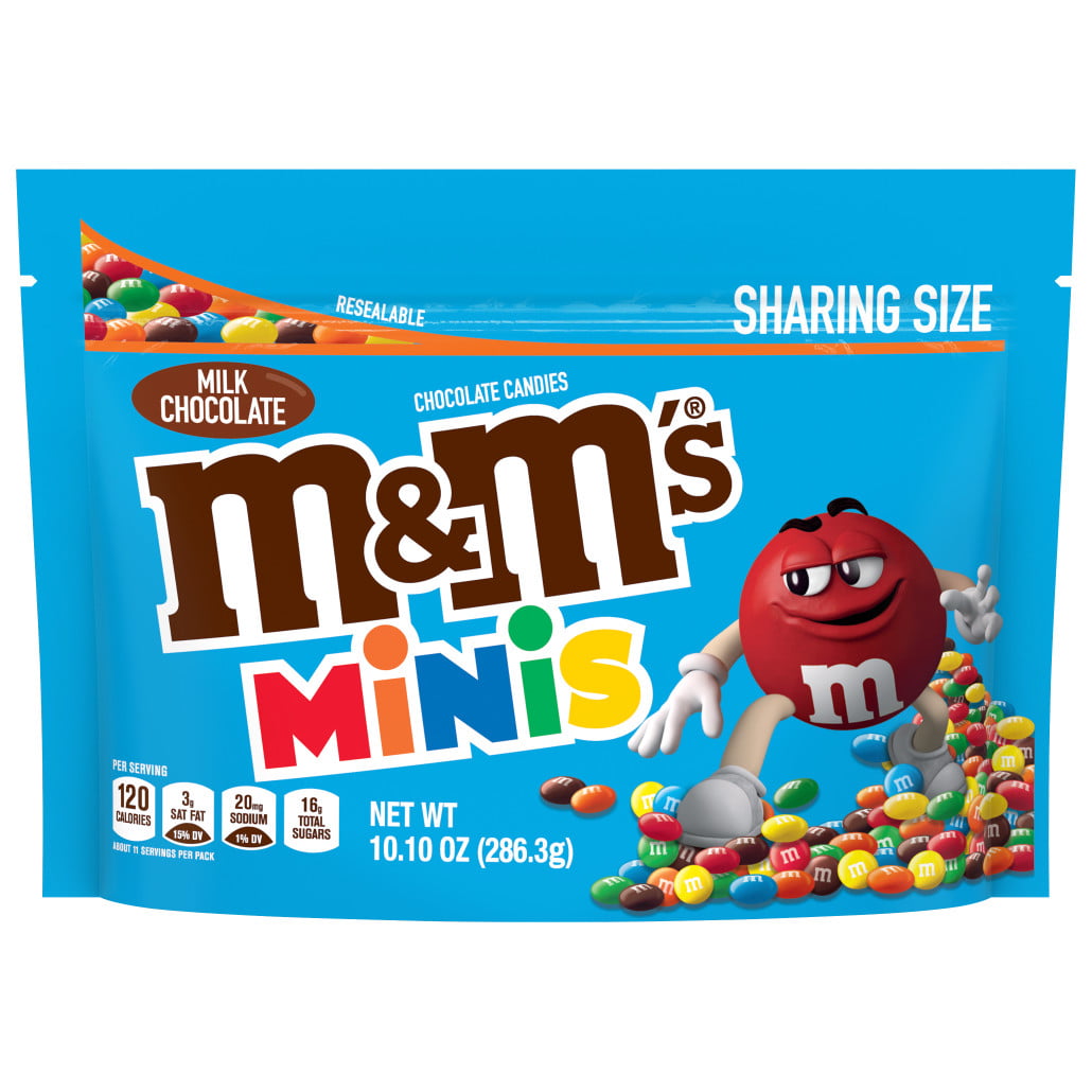 M&M'S Minis Milk Chocolate Candy, 10.1 Oz Resealable Bag