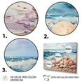 thumbnail image 3 of Designart "Beach Tranquil Tide Painting I" Nautical & Beach Floater Framed Wall Decor, 3 of 7