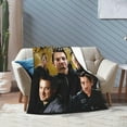 thumbnail image 6 of Jeremy Renner Blanket Flannel Soft Throw Blankets for Bedroom Livingroom Sofa Home 50""X40"", Black, 6 of 6