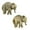 Gold, variant on 1928 Jewelry Elephant Cufflinks