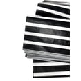thumbnail image 4 of Papel Seda Premium Blanco y Negro a Rayas Paquete 24 Hojas, 4 of 4