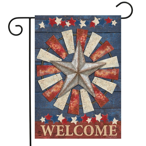 Briarwood Lane Primitive American Barnstar Garden Flag