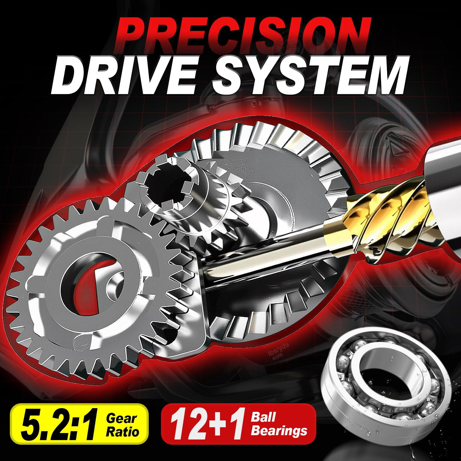 Spinning Reel - 5.2:1 Gear Ratio  12+1 Bearings Freshwater Saltwater Fishing Ultra-smooth Cnc Aluminum Spool Lightweight & For Bass Trout Salmon