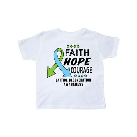 

Inktastic Eye Disease Awareness Faith Hope and Courage Gift Toddler Boy or Toddler Girl T-Shirt