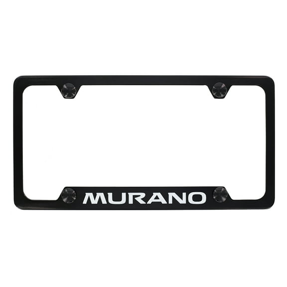 Nissan Murano Black Metal License Plate Frame Holder