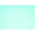 thumbnail image 1 of Ahgly Company Indoor Rectangle Solid Turquoise Blue Modern Area Rugs, 2' x 5', 1 of 4