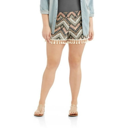 Junior Plus Smock Waist Short