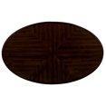 thumbnail image 6 of 42" Wood Coffee Table for Living Room,  2-Tier Oval Coffee Table with Open Storage Shelf, Antique Table Legs with Elegant Carvings, Easy Assembly, Beige, 6 of 9