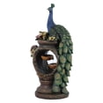 thumbnail image 3 of LuxenHome Resin Peacock and Urn Statue Outdoor Fountain with LED Lights, 3 of 9