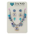 thumbnail image 4 of Set collar y aretes artesanales ojo turco, 4 of 6