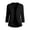 Black#open front 3/4 sleeve cardigans, variant on Women's Bolero Shrug Cropped Cardigan Lightweight Open Front Cardigans Knit Sweater for Dresses Crop Bolero Jacket Black,M