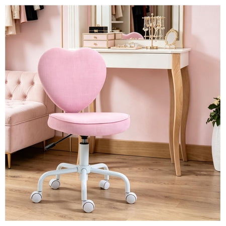 pink office chair heart shaped product