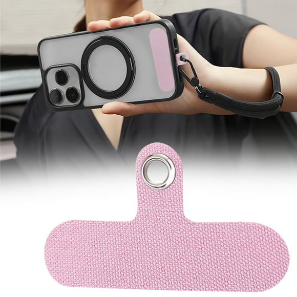 ZTTD 1Pc Phone Tether Tab for Phone, Cell Phone Lanyard Patch, Phone Strap Replacement Part for All Full Phone Cases (Pink)