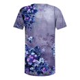 thumbnail image 4 of Bogo Trendy Summer Tops Womens Plus Size Tops Dressy Casual Orange Womens Blouses Casual Plus Size Soft Cotton V Neck T Shirts Women Loose Fit, 4 of 5
