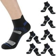 thumbnail image 2 of Tiqkatyck Ankle Socks Clearance, Socks Men's Socks Thin Summer Sweat Absorb and Odor Proof Cotton Socks Running and Leisure Sports Socks Crew Socks for Women No Show Socks Womens Black A, 2 of 4