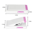thumbnail image 3 of No-Drill Sliding Glass Door Lock, Childproof Adjustable Security Lock for Patio/Closet Doors – ABS Plastic & Adhesive Installation, 3-Step Setup (Pink/Green/Brown), 3 of 6