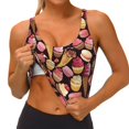 thumbnail image 3 of Balery Ice Cream Cake Sujetadores deportivos con espalda cruzada para mujer, acolchados, sin costuras, de alto impacto, ideales para yoga, gimnasio, entrenamiento y fitness.-X-Large, 3 of 8