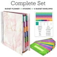 thumbnail image 2 of Global Printed Products Budget Planner Book with 12 Envelopes and Pockets, 8.5" x 11", Pink, 2 of 7