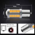 thumbnail image 2 of Aleko Sidaqi 4pcs 1156 PY21W Bombillas LED amarillas ámbar 33SMD 900LM 5630 3.6W BAU15S 7507 Luz de señal de giro LED para automóvil para luces de señal de giro delanteras y traseras de automóvil 12-30V ACTIVE Biensenido a ACTIVE, 2 of 5