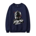 thumbnail image 1 of Black Myth Wukong Vintage Photo Merch Chandails à Col Rond Femmes Hommes Mode Décontractée Mode Urbaine,TTG,Bleu Marine, 1 of 5