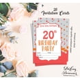 thumbnail image 5 of Darling Souvenir White Birthday Invitation Card Printable Elegant Fill or Write In Blank Party Invites 28 Pcs 5 x 7 Inches, 5 of 5