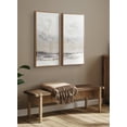 thumbnail image 3 of Kate and Laurel Mystic Two-Piece Framed Canvas Abstract Landscape Wall Art, 16 x 32, Brown, Soft Watercolor Art Set for Wall in Bedroom, Entryway, or Living Room Decor, 3 of 10