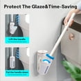 thumbnail image 6 of Toilet Bowl Brush，Disposable Toilet Brush with Refill Heads, Wall-Mounted Cleaning System, Storage Caddy, and 24 Scrubbing Pads, 6 of 9