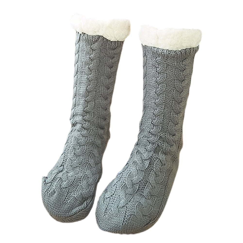 Yel Womens Luxuriously Soft Faux Sherpa Lined Calf Slipper Socks OneSize Shoe 9-11 Yel Womens Luxuriously Soft Faux Sherpa Lined Calf Slipper Socks OneSize Shoe 9-11