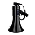thumbnail image 3 of Megáfono Bullhorn 50W de mano, con micrófono amplificador portátil megáfono altavoz para actividades expendedoras mercado al aire libre Negro versátil, 3 of 8