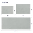 thumbnail image 3 of ZOUYUE Luxury Chenille Bathroom Rug Extra Soft and Absorbent Shaggy Rugs (Light Gray, 24" x 60"), 3 of 10
