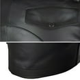 thumbnail image 2 of S-5X Plus Size Mens Big & Tall PU-Leather Shorts with Pockets Straight Leg Stretchy Slim Solid Color Mid Waisted Streetwear Motorcycle Cargo Short, 2 of 8