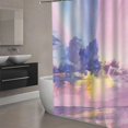 thumbnail image 3 of Marble Shower Curtain Abstract Bath Curtain for Bathroom Bathtub Home Decor Ink Texture Waterproof 72"x72" with 12 Hooks, 3 of 7