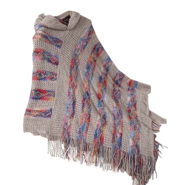 Cameland Winter Women's Shawl Wrap Poncho Ruana Cape, Cardigan Sweater Open-Front for Spring Fall Winter