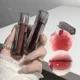 thumbnail image 5 of Lápiz labial de cristal espejo marrón rojo oscuro cosmético de larga duración mujeres Sexy tinte de labios maquillaje mate terciopelo castaño brillo de labios impermeable, 5 of 6