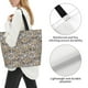 thumbnail image 3 of Balery Zebra Bolsa Tote Estilo Estético con Cremalleras, Bolsa de Hombro, Bolsa de Compras Grande y Plegable, 3 of 8