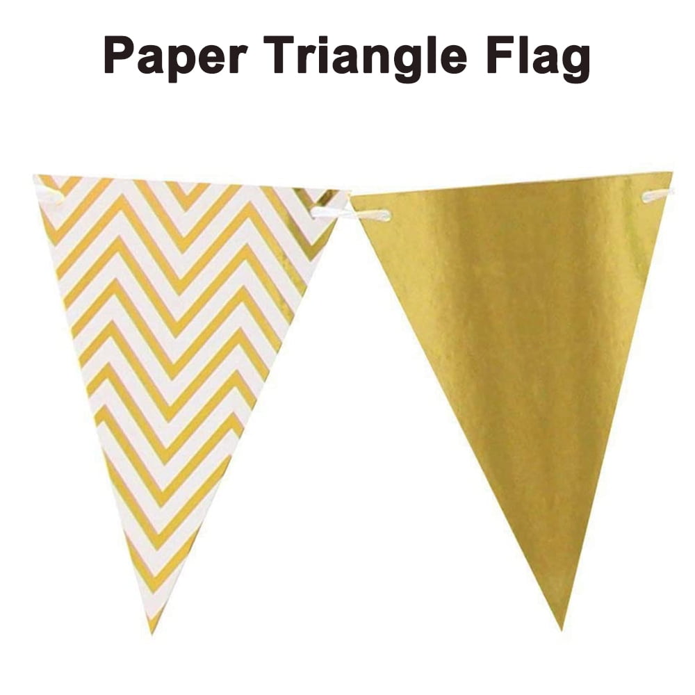 Orange & Grey Triangular Flag Bunting 5m with 12 Flags 