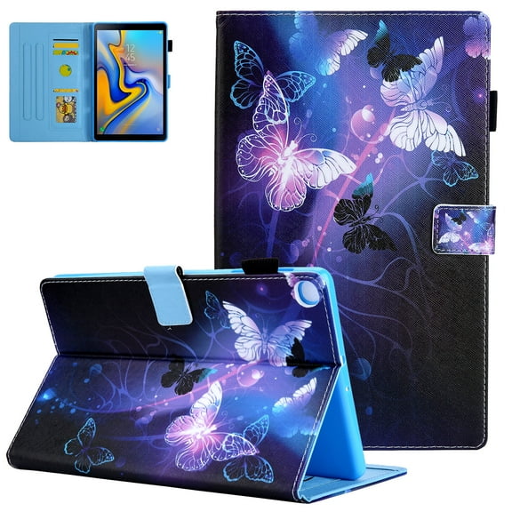 Allytech for SM-T500 SM-T507 Case, Galaxy Tab A7 10.4 Case 2020, Slim PU Leather Soft TPU Protective Stand Cover for Samsung Galaxy Tab A7 10.4" 2020 Model SM-T500/T505/T507, Purple Butterfly