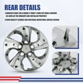 thumbnail image 5 of 15 Inch Hubcaps Fit for 2006-2011 Honda Civic, Wheels Rim Cover Replacement Compatible with 2013 2014 2015 Honda Civic 15'' Steel Wheels, ABS & PC Material Hub Caps Set of 4 (15-Inch, Chrome), 5 of 7