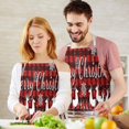 thumbnail image 3 of Red Christmas Apron-Garden Aprons for Women with Pockets-Cotton Linen Waterproof Kitchen Cooking Gardening Aprons Adjustable for Kitchen,Cooking,BBQ and Salon 32"x27", 3 of 7