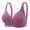 Purple, variant on DPTALR Womens Dailywear Bars Middle Aged Elderly Thin Without Steel Ring Large Size Comfortable Shoulder Strap With Pendant Accessories Bras