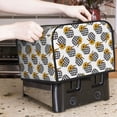 thumbnail image 6 of KLL plaid Pumpkin Daisy Print 4 Slice Toaster Dust Covers Kitchen Small Appliance Cover with 2 Pockets,Can hold Jam Spreader Knife & Toaster Tongs (12.4 x 10.6 x 8.2), 6 of 6