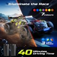 thumbnail image 4 of Coche RC DEERC 1:14 sin escobillas, 43 MPH, 4WD, todoterreno con luz LED, 4 of 8