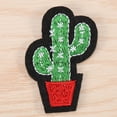 thumbnail image 3 of 10 Uds. Lindo Cactus forma hierro en apliques coser ropa parches para coser vestido bordado DIY, 3 of 8